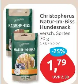 Budni Christopherus natur-im-biss hundesnack Angebot