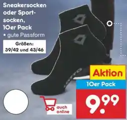 Netto Marken-Discount LOTTO Sneakersocken oder Sportsocken, 10er Pack Angebot