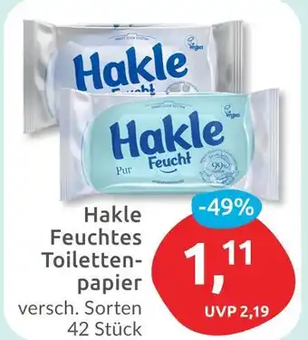 Budni Hakle feuchtes toilettenpapier Angebot