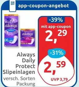 Budni Always daily protect slipeinlagen Angebot