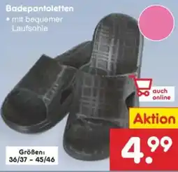 Netto Marken-Discount Badepantoletten Angebot