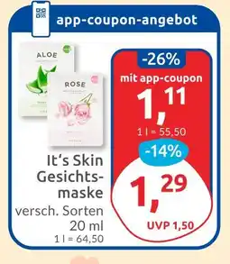 Budni It's skin gesichtsmaske Angebot