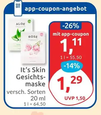 Budni It's skin gesichtsmaske Angebot