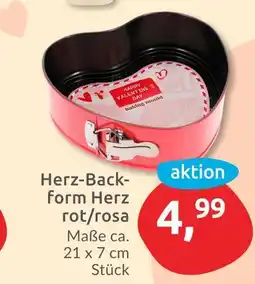 Budni Herz-backform herz rot/rosa Angebot