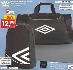Netto Marken-Discount umbro Sporttasche oder Rucksack Angebot