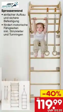 Netto Marken-Discount ART SPORT Sprossenwand Angebot