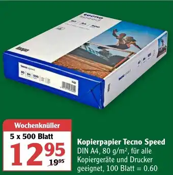 Globus Kopierpapier Tecno Speed Angebot