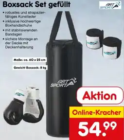 Netto Marken-Discount ART SPORT Boxsack Set gefüllt Angebot