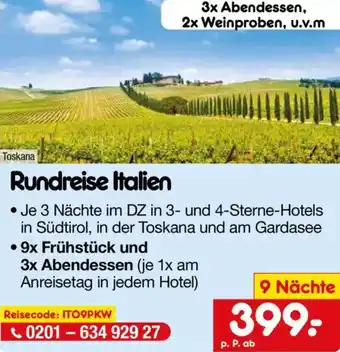 Netto Marken-Discount Rundreise Italien Angebot