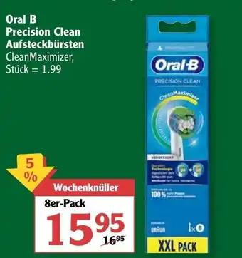 Globus Oral B Precision Clean Aufstecbürsten Angebot