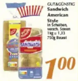 inkoop GUT&GÜNSTIG Sandwich American Style Angebot