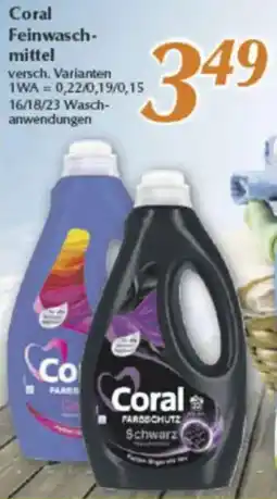 inkoop Coral Feinwaschmittel Angebot