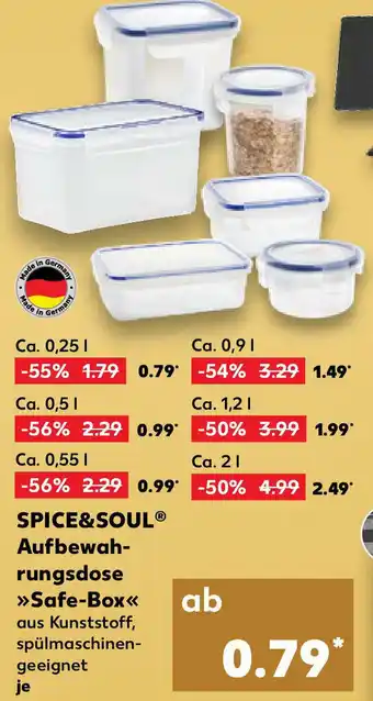 Kaufland Spice&Soul Aufbewahrungsdose Safe Box Angebot