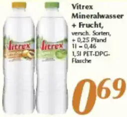 inkoop Vitrex Mineralwasser + Frucht Angebot