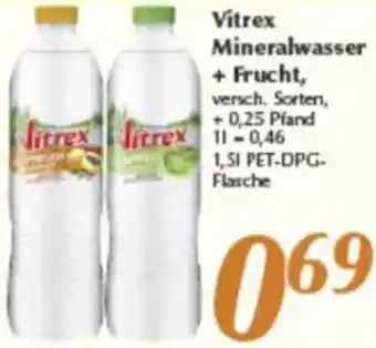 inkoop Vitrex Mineralwasser + Frucht Angebot