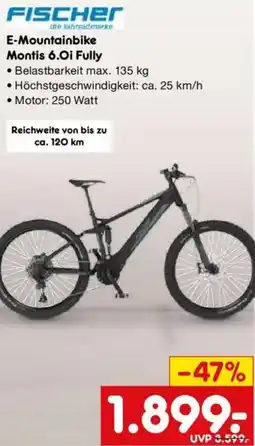 Netto Marken-Discount FISCHER E-Mountainbike Montis 6.Oi Fully Angebot