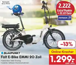 Netto Marken-Discount BLAUPUNKT Falt E-Bike EMMI 20 Zoll Angebot