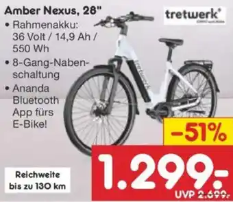 Netto Marken-Discount tretwerk Amber Nexus, 28" Angebot
