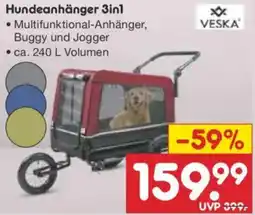 Netto Marken-Discount VESKA Hundeanhänger 3in1 Angebot
