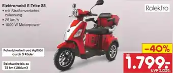 Netto Marken-Discount Rolektro Elektromobil E-Trike 25 Angebot