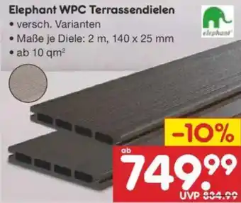 Netto Marken-Discount Elephant WPC Terrassendielen Angebot