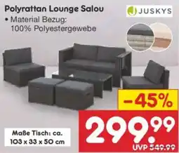 Netto Marken-Discount JUSKYS Polyrattan Lounge Salou Angebot