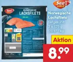 Netto Marken-Discount Sea Gold Norwegische Lachsfilets Angebot