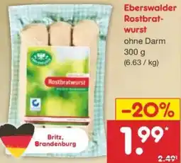 Netto Marken-Discount Eberswalder Rostbratwurst Angebot
