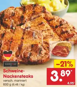 Netto Marken-Discount Schweine Nackensteaks Angebot