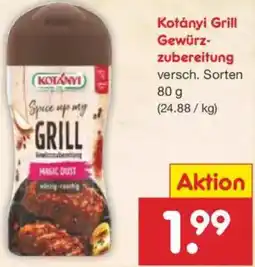 Netto Marken-Discount Kotányi Grill Gewürzzubereitung Angebot