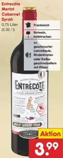 Netto Marken-Discount Entrecôte Merlot Cabernet Syrah Angebot