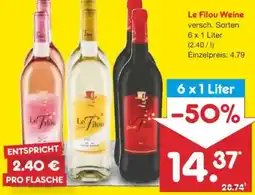 Netto Marken-Discount Le Filou Weine Angebot