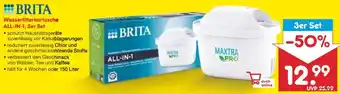 Netto Marken-Discount BRITA Wasserfilterkartusche ALL-IN-1, 3er Set Angebot