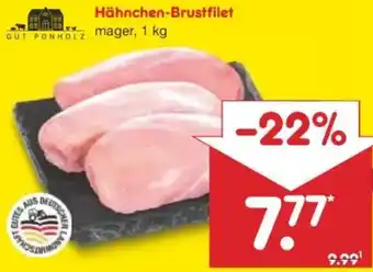 Netto Marken-Discount GUT PONHOLZ Hähnchen-Brustfilet Angebot