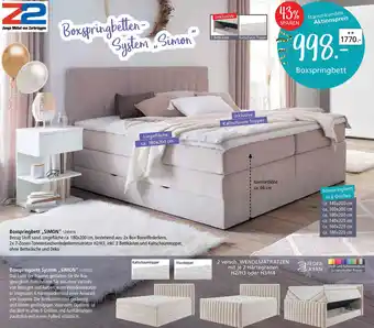 Zurbrüggen Boxspringbett ,,SIMON" Angebot