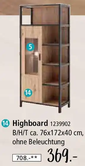 Zurbrüggen Highboard Angebot