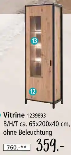 Zurbrüggen Vitrine Angebot