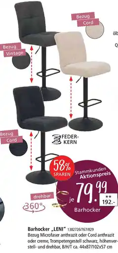 Zurbrüggen Barhocker ,,LENI" Angebot