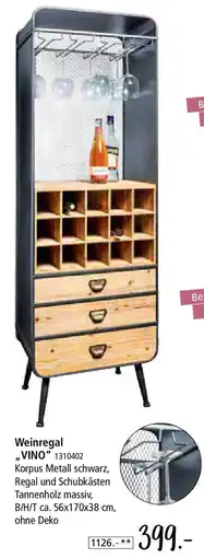 Zurbrüggen Weinregal ,,VINO" Angebot