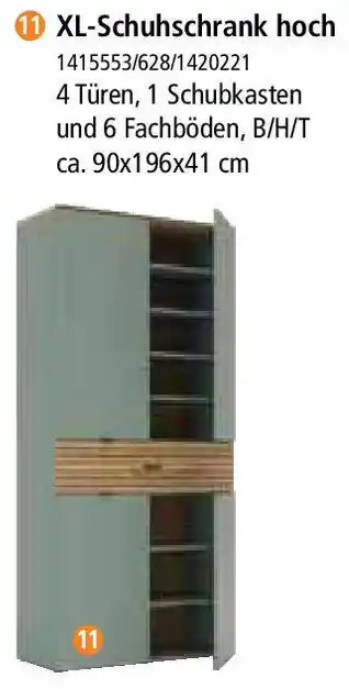Zurbrüggen XL-Schuhschrank hoch Angebot