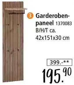 Zurbrüggen Garderobenpaneel Angebot