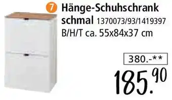 Zurbrüggen Hänge-Schuhschrank schmal Angebot