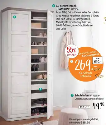 Zurbrüggen XL-Schuhschrank ,,CAMRON" Angebot
