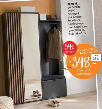 Zurbrüggen Kompaktgarderobe Angebot