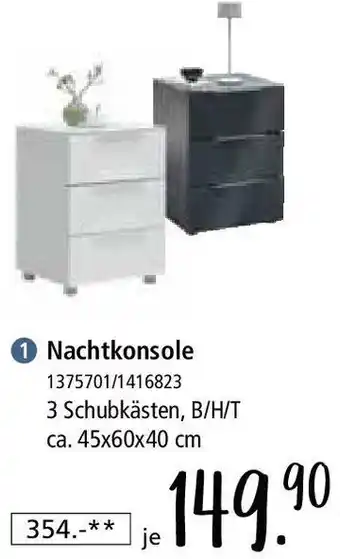 Zurbrüggen Nachtkonsole Angebot