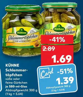 Kaufland Kühne Schlemmertöpfchen 580ml Angebot