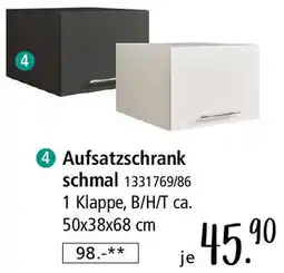 Zurbrüggen Aufsatzschrank schmal Angebot