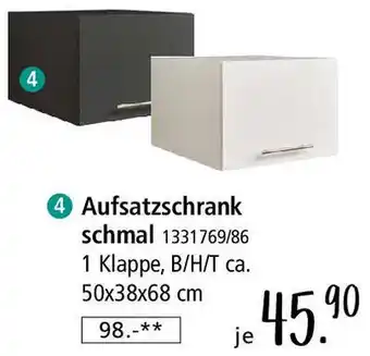 Zurbrüggen Aufsatzschrank schmal Angebot