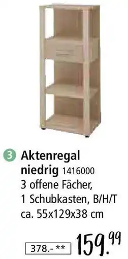 Zurbrüggen Aktenregal niedrig Angebot