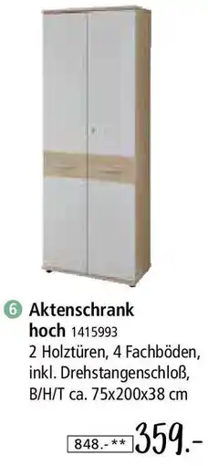 Zurbrüggen Aktenschrank hoch Angebot